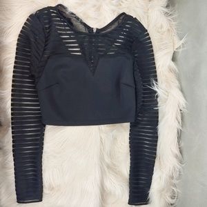 Dream state long sleeve crop top